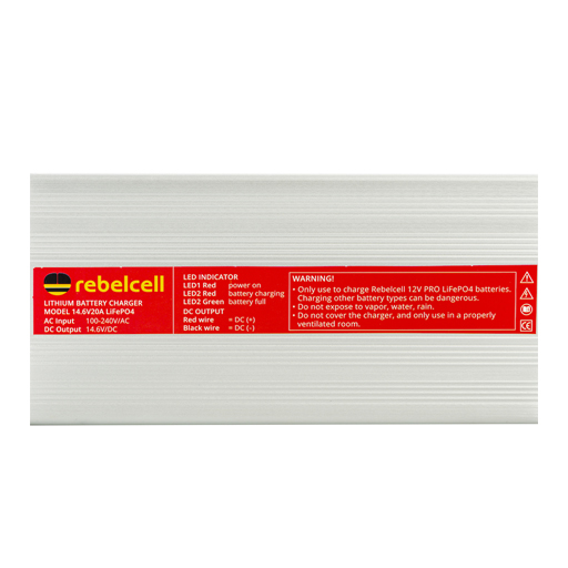 Rebelcell 14.6V20A LIFEPO4 CHARGER