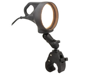 RAM® Tough-Claw™ Double Ball Mount with LED Spotlight