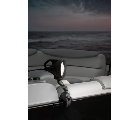 RAM® Tough-Claw™ Double Ball Mount with LED Spotlight