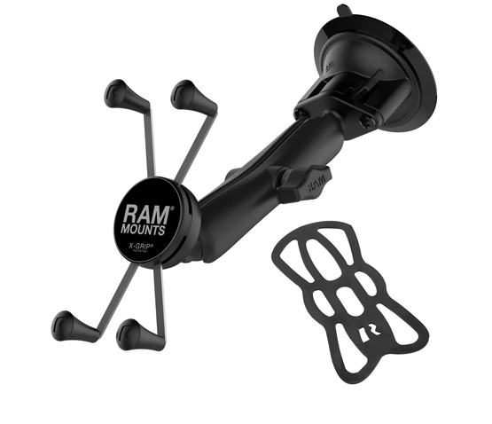 RAM® X-Grip® Large Phone Mount with Twist-Lock™ Suction Cup - Long
