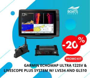 Kit GARMIN ECHOMAP Ultra 122sv, 12″, w/o XDCR & LiveScope Plus System w/ LVS34 and GLS10