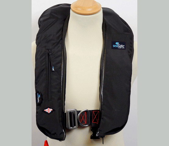 Seasafe I-Zip 170N LifeJacket Logo BE, Black