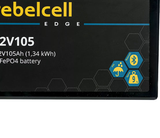 REBELCELL 12V105 EDGE LiFePO4 battery