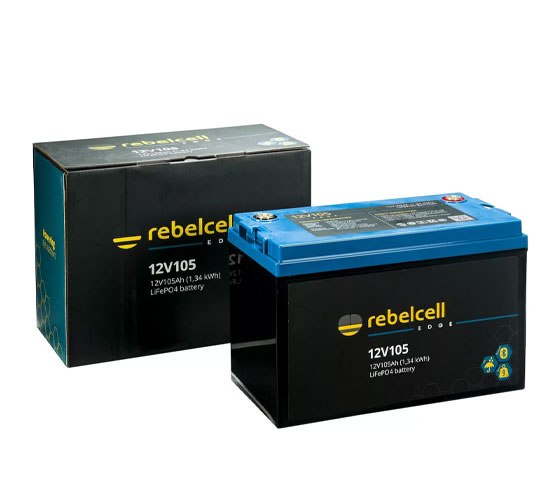 REBELCELL 12V105 EDGE LiFePO4 battery