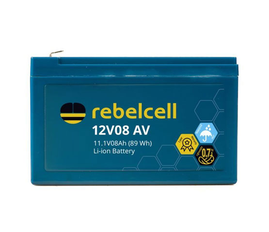 REBELCELL 12V08 AV Lithium battery