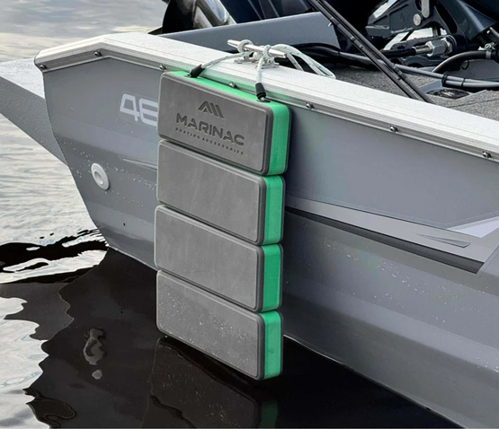 MARINAC Flexi EVA Boat Fender – Black with Red